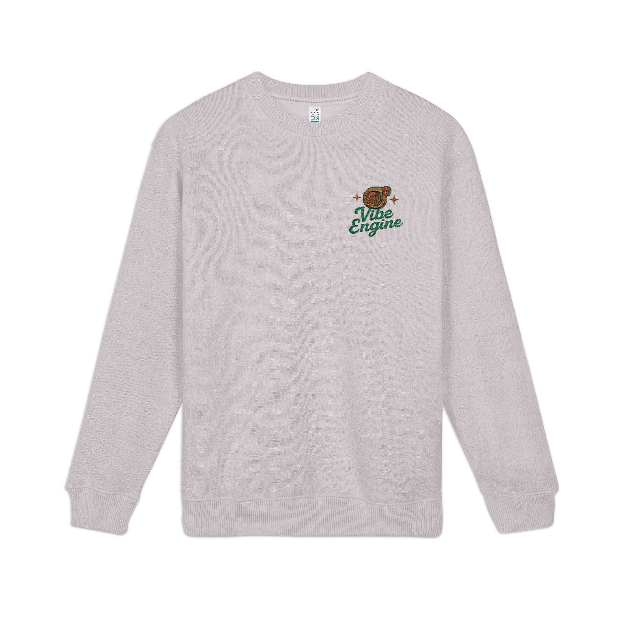 Nantucket Embroidered Crewneck Sweatshirt — Vintage Bear & "Nite Engine" Script