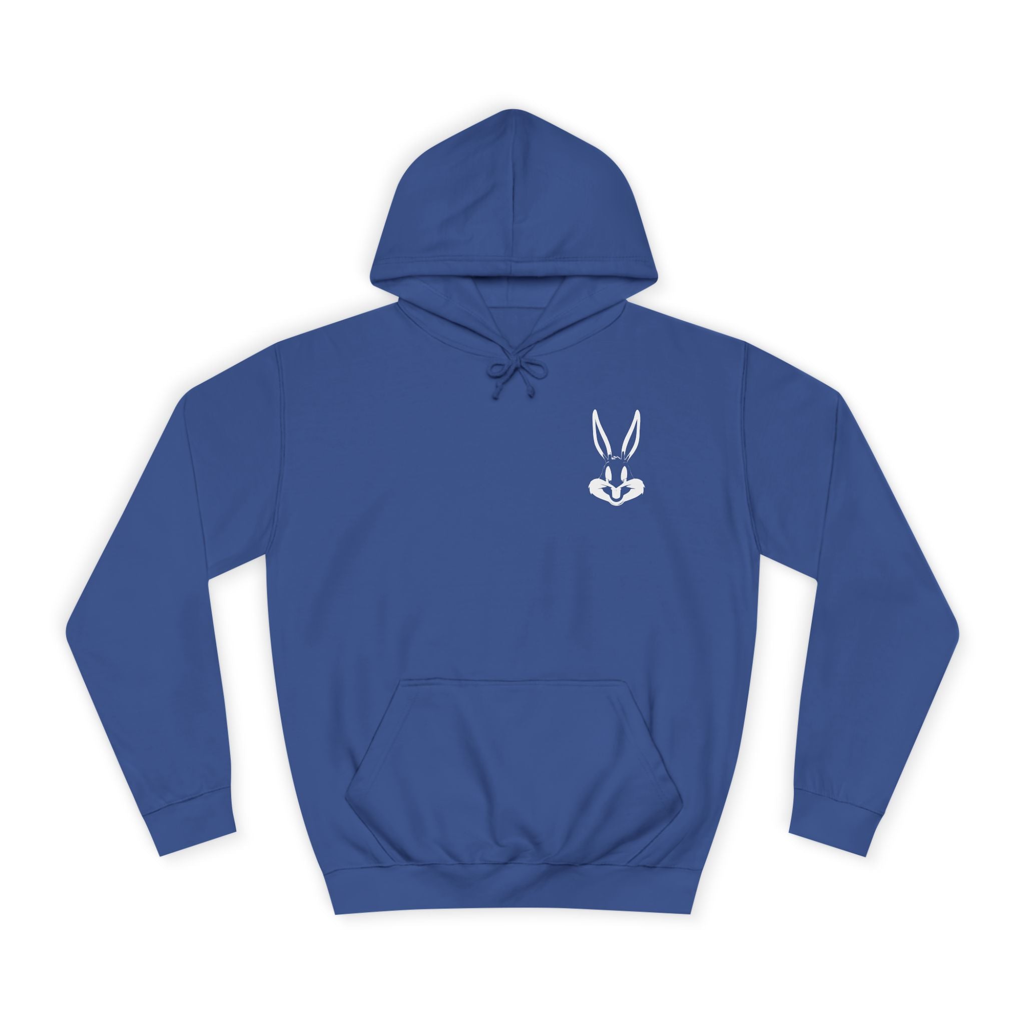 Minimal Bunny Logo Hoodie — Cute Rabbit Chest Emblem Sweatshirt 🐰