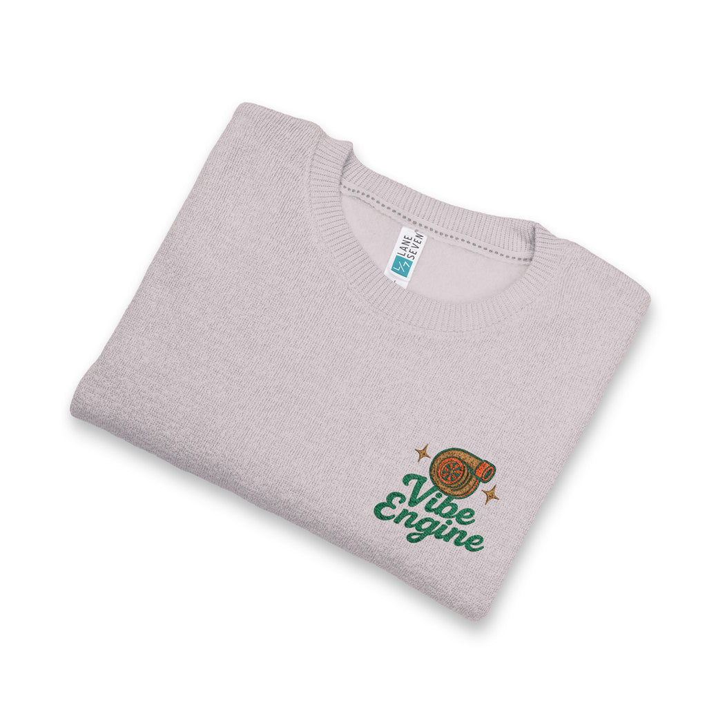 Nantucket Embroidered Crewneck Sweatshirt — Vintage Bear & "Nite Engine" Script