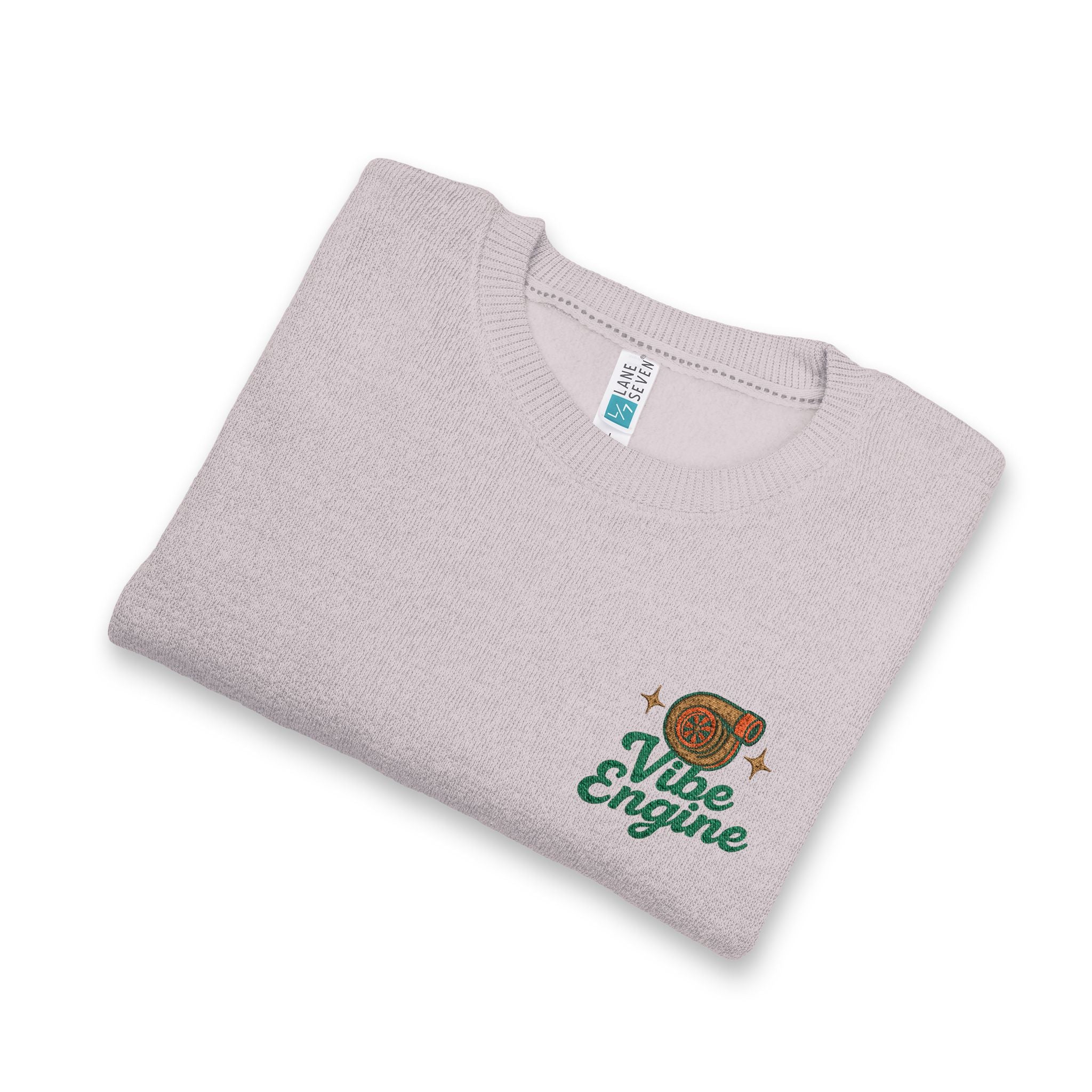 Nantucket Embroidered Crewneck Sweatshirt — Vintage Bear & "Nite Engine" Script