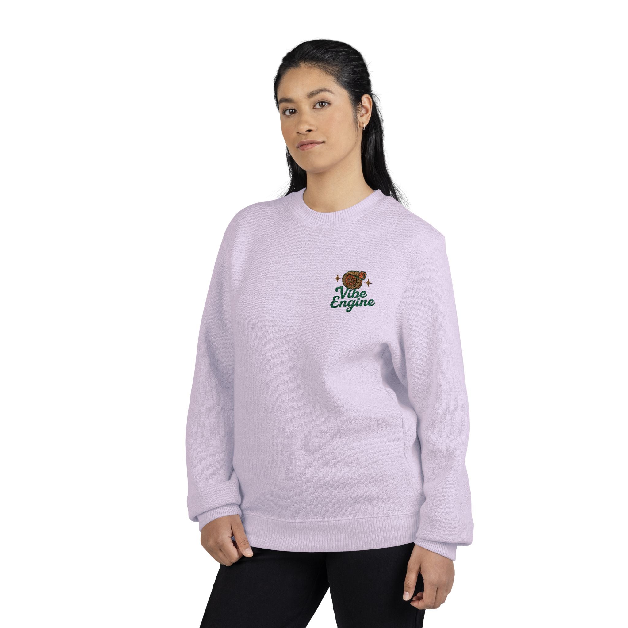 Nantucket Embroidered Crewneck Sweatshirt — Vintage Bear & "Nite Engine" Script