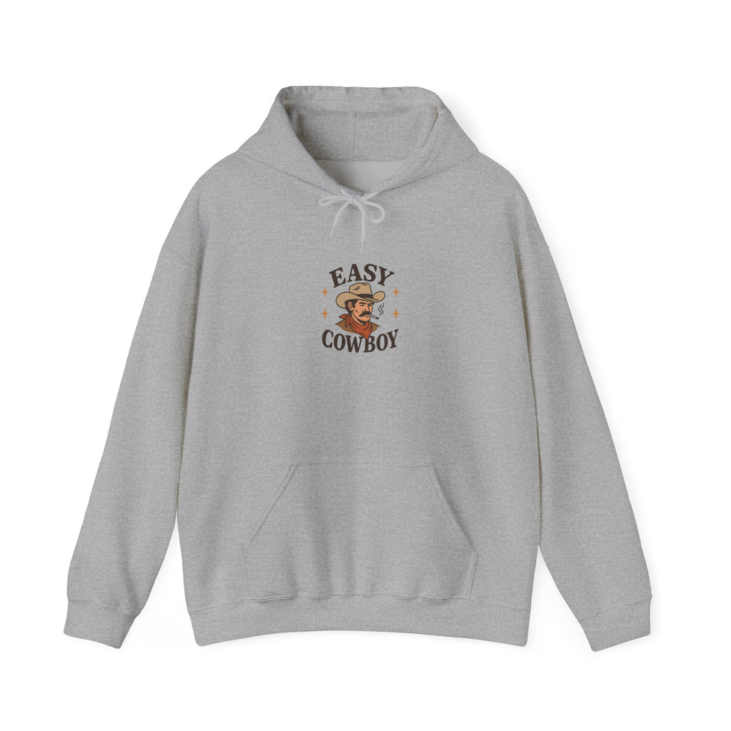 Easy Cowboy Hoodie — Vintage Western Graphic Sweatshirt