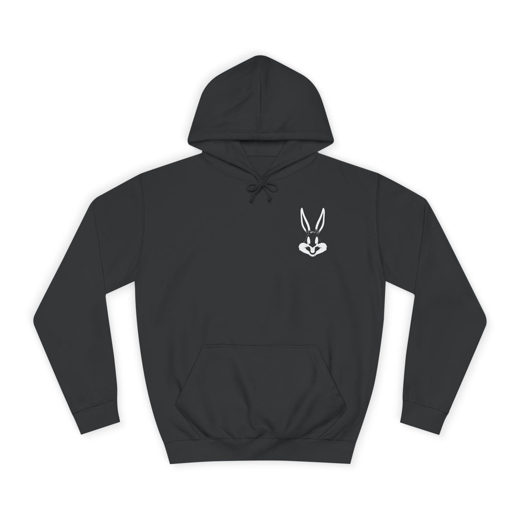 Minimal Bunny Logo Hoodie — Cute Rabbit Chest Emblem Sweatshirt 🐰