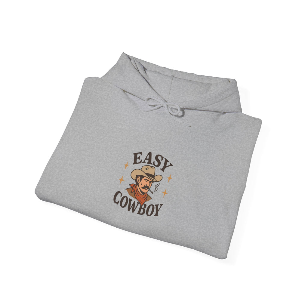 Easy Cowboy Hoodie — Vintage Western Graphic Sweatshirt