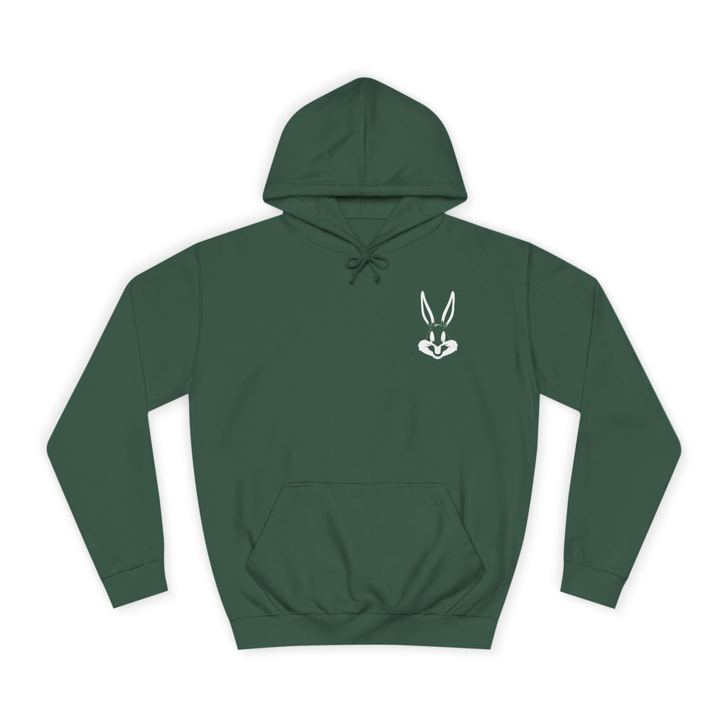 Minimal Bunny Logo Hoodie — Cute Rabbit Chest Emblem Sweatshirt 🐰